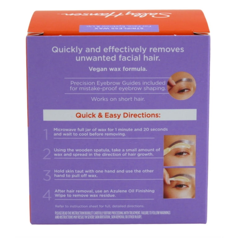Sally Hansen Microwaveable Wax Kit, Stripless Facial Hair Removal