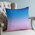 thumbnail image 4 of Pillow Covers 18x18 Set of 2, Blue Purple Striped Throw Pillow Covers Decorative Couch Cushion Cover, Vintage Stripes Farmhouse Line Microfiber Soft Square Pillowcases for Bedroom Living Room Sofa, 4 of 9