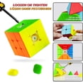 thumbnail image 3 of Speed \u200b\u200bCube Set 2x2 3x3 4x4 Pyramid Magic Cube, Smooth Stickerle, 3 of 5