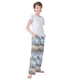 thumbnail image 3 of FORMRS Kids Pajama Pants with Pockets Size 6-8Y Boys Lounge Sleep Bottoms, Winter Mountain, 3 of 8