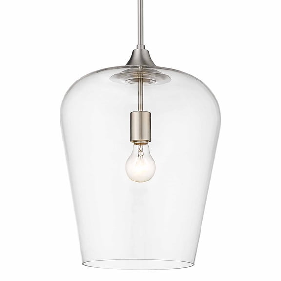 1 Light Pendant Frame Finish Brushed Nickel