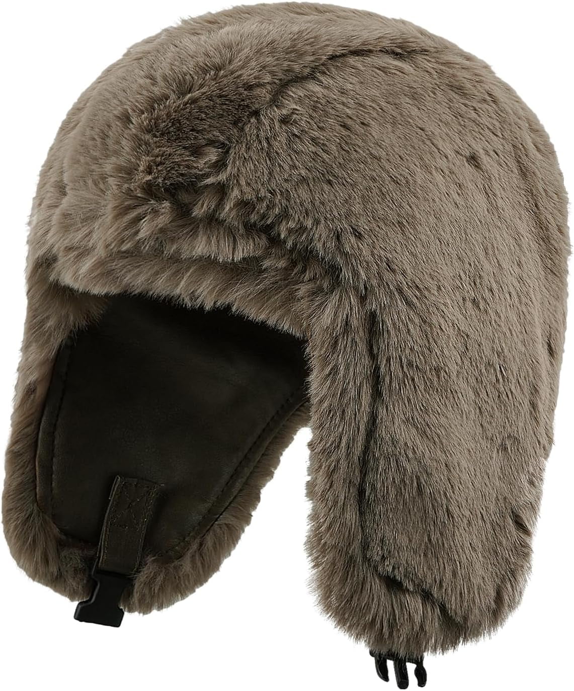 Zhengup Aviator Faux Leather Trapper Eskimo Earflap Hunting Hat Cold Weather Winter Gear Russian Ushanka Cossack Trooper Hat