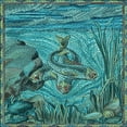 thumbnail image 1 of Ahgly Company Machine Washable Indoor Square Transitional Turquoise Green Area Rugs, 8' Square, 1 of 7