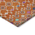 thumbnail image 4 of HomeRoots 612208 3 x 5 ft. Orange, Blue & Purple Geometric Washable Indoor & Outdoor Rectangle Area Rug, 4 of 5