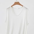 thumbnail image 5 of Besolor Plus Size Pajamas Tank Tops for Women Crew Neck Sleeveless T-Shirts Summer Lightweight Thin Comfy Loose Loungewear Basic Tee Tanks, 5 of 5