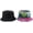 2, variant on CoCopeaunts Double Side Bucket Hat Tie Dye Black Lightweight Outdoor Summer Travel Vacation Reversible Fisherman Hat for Men