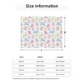 thumbnail image 5 of Naloa Easter Colorful Rabbit Flannel Blankets - Thick and Warm Blanket for Winter, Soft Fuzzy Plush King Blanket for All Seasons50"x40", 5 of 6
