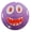 Purple, variant on 5" 8.5" Spooky Face Playground Ball