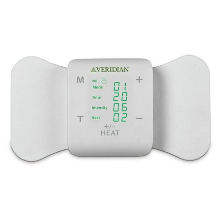 Veridian Healthcare Tens + Heat Wireless Pain Management Solution - Shoulders, Waist, Back, Neck, Arm, Leg Heat Massager