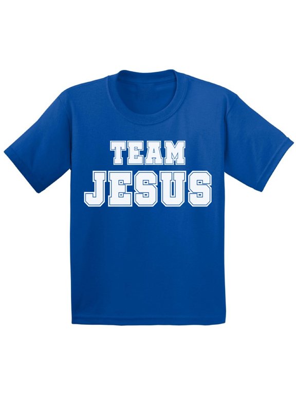 Christian Shirts for Girls Team Jesus Youth Shirt Christ Shirt for Kids Christian T Shirt for Boys White Shirt for Children Christian Gifts for Little One Jesus Clothing for Children