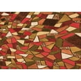 thumbnail image 1 of Ahgly Company Machine Washable Indoor Rectangle Transitional Orange Area Rugs, 6' x 9', 1 of 7