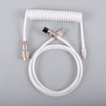 thumbnail image 3 of 3M -StromStromkabel Opladen spiraalveer Sprial-StromStromkabel met conector - blanco perfke Cable espiral enrollado, 3 of 5