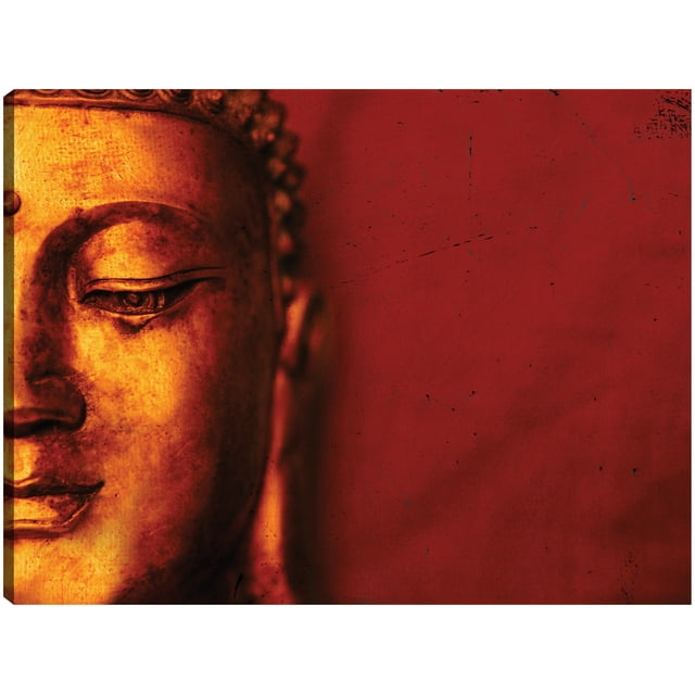 Cuadro Decorativo - Espíritu cálido de Buda Jr Impresión en canvas, estrechado.