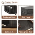 thumbnail image 6 of ChVans 86.6" Dog Crate Furniture TV Stand for Large Breed Dogs, Wooden Kennel with Dual rooms, Dog Bowl, 2 Drawers & Cabinet for Medium-Large Dogs, 6 of 8
