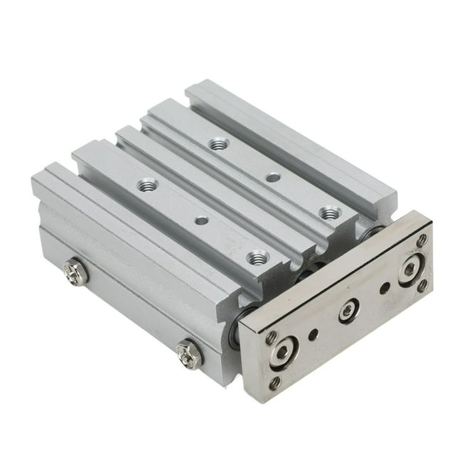 Double Action Pneumatic Cylinder, Pneumatic Air Cylinder SMC Type Compact With Guide For Industrial Use