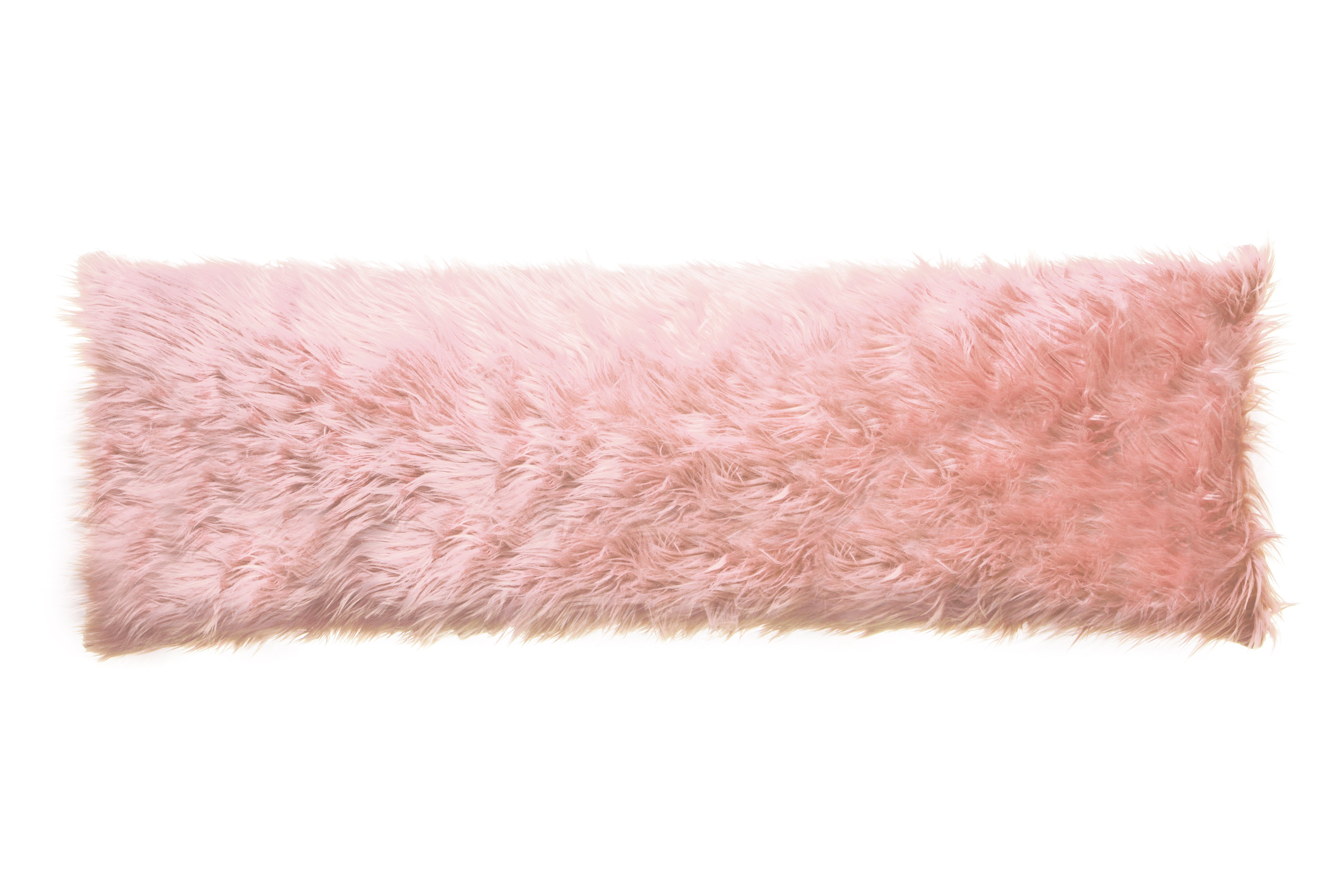 Faux Fur Body Pillow Cover, Mongolian Pink 20x54 (Cover Only) - Walmart.com