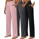thumbnail image 2 of 3 piezas de pantalones de yoga de pierna ancha para mujer, cómodos pantalones sueltos de cintura alta, pantalones deportivos casuales, pantalones deportivos de entrenamiento, 2 of 5