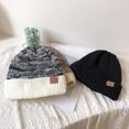 thumbnail image 3 of CSChome Men Winter Hat Winter Men Hat - Knitted Color Matching Elastic Non-Slip Windproof Cozy Thick Plush, 3 of 7