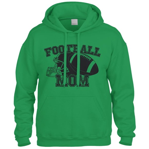 Cybertela Sweat à Capuche Sportif Fête des Mères Football Américain Maman (Vert Kelly, 3TG)