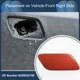 thumbnail image 3 of Unique Bargains Front Right Side Bumper Headlight Washer Nozzle Cover Cap Bumper Trim Nozzle Cover No.8U0955276E for Audi Q3 2016-2017 Plastic Red Strong Durable, 3 of 7