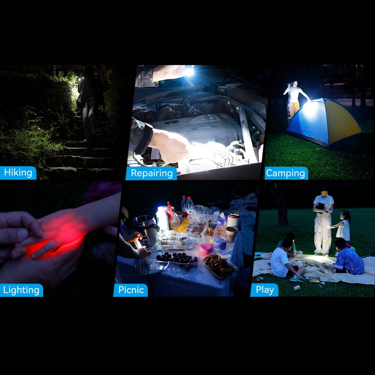 IMALENT LD35 EDC Flashlight 1200 Lumens Latest Long-range Light Source LED Type-C Rechargeable for Camping and Work Lighting.