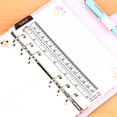 thumbnail image 1 of Kawaii Straight Ruler A5 A6 Notepad loose-leaf Today Rulers Frosted Transparent White Ruler For Student Gift School Supplies A5, 1 of 4