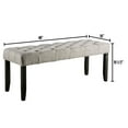 thumbnail image 2 of William's Home Furnishing Antique Black/Gray Alfred Bench, 2 of 3