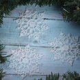 thumbnail image 3 of 36Pcs Christmas Glitter Snowflake Ornaments, 4 Inch Plastic Snowflake Christmas Tree Ornaments Decorations for Winter Wonderland Christmas Party Decorations, White, 3 of 7