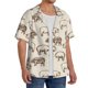 thumbnail image 2 of Fotbe Vintage Farm Pigs Camisa Estampada de Manga Corta para Hombre, Casual de Verano, Estilo Playero, Sin Arrugas-Large, 2 of 5