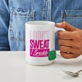 thumbnail image 6 of CafePress - I Don't Sweat Pink Large Mug - 15 oz Ceramic Large White Novelty Mug, 6 of 6