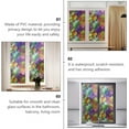 thumbnail image 4 of Window Privacy Film, 3D Non- Adhesive Vinyl Opaque Window Cling, Stained Frosted Glass Window Decals, Door Decorative Sticker for Home, Bathroom, Office - 22.83 x 47.24 Inches - Style 21, 4 of 8