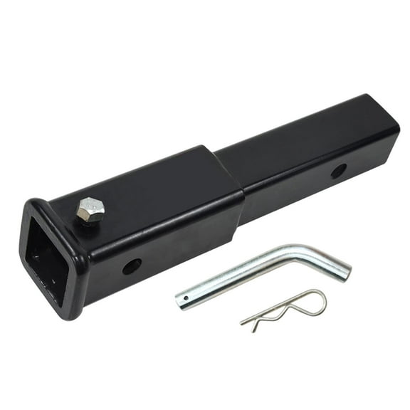 yotijay Trailer Hitch Extension Tube Extender Easy Installation 350 pounds TW Tube Tow Bar Steel Shank Black Hitch Extender