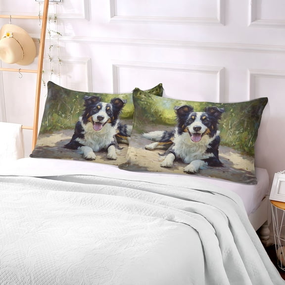 Pillow Case Plush Pillow Design Dog Paniting Case standard size/King size/Queen size Bed Pillow Pillowcases