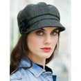 thumbnail image 3 of Mucros Weavers Irish Women's 100% Wool Tweed Newsboy Hat Made in Ireland, 3 of 4