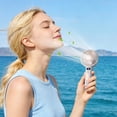 thumbnail image 5 of Portable Handheld Fan Compact Handheld Digital Fan USB-Rechargeable Double-Use Stand Or Handheld Compact And Portable Dynamoelectric Fan 120 Speed Settings for Indoor/Outdoor Use, 5 of 5