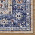 thumbnail image 6 of Crystal Print Soha Traditional Moroccan Multi Blue Washable Indoor Area Rug, 6x9, 6 of 8