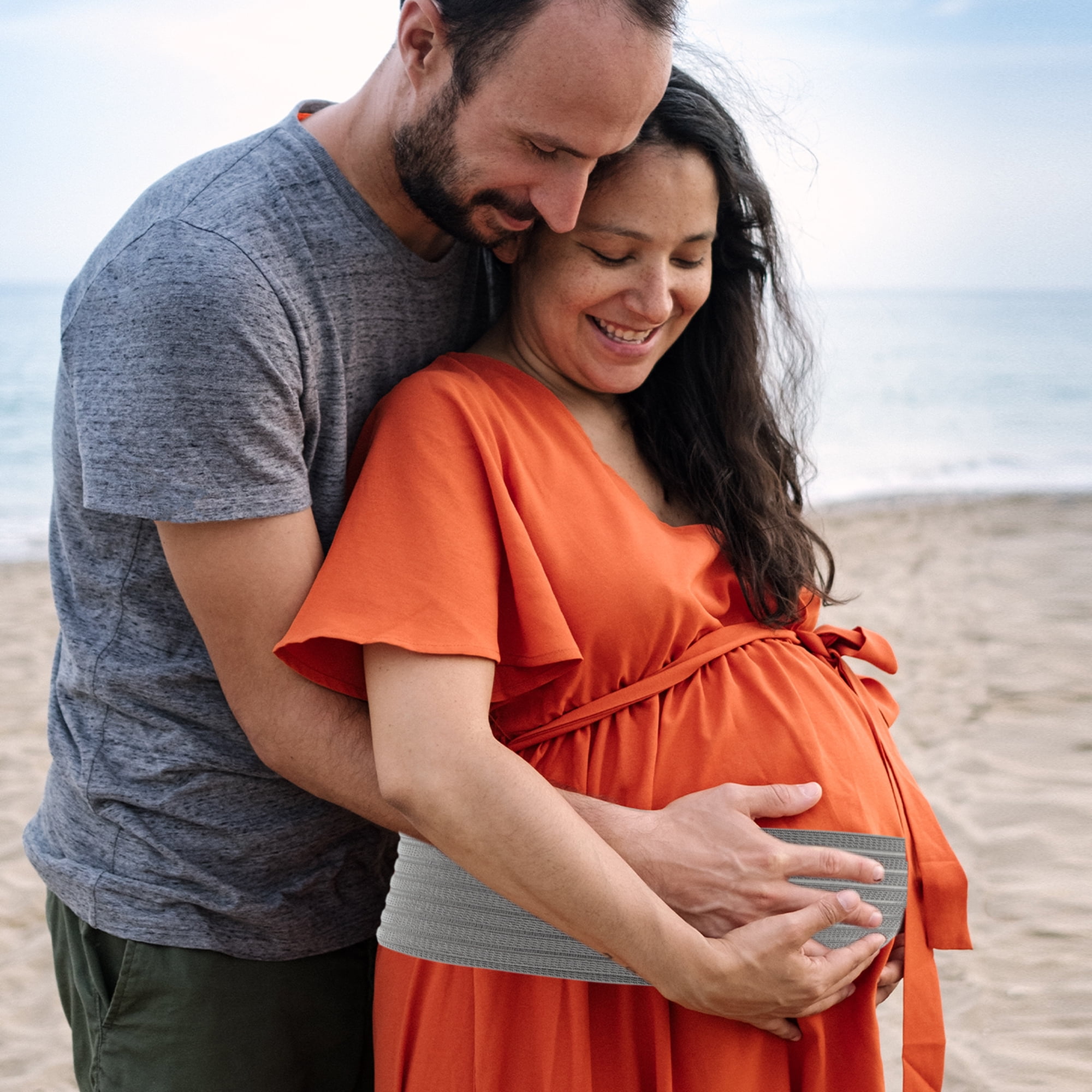 Unique Bargains Adjustable Pregnancy Belly Band 1 Pc Medium Gray
