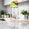 thumbnail image 2 of MAGMALIFE Termo Boost Clear 710 ml, Botella Transparente con Popote y Tapa Dual, Antiderrames, Tritan Resistente, Apertura Rápida, Asa Integrada, Libre de BPA (Verde), 2 of 9