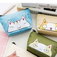 thumbnail image 2 of Cat Printed Coin Purses Cartoon Animal Mini Money Bag Card Holder Key Bag Small Wallets, 2 of 5
