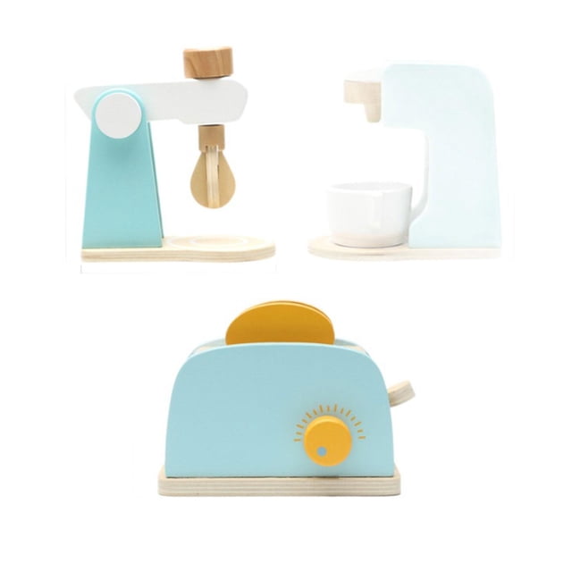 3pcs Kitchen El electrodomésticos Conjunto de mezcladores de hornear de aprendizaje temprano Juguete para niños pequeños