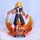 thumbnail image 4 of Estatua de personaje de Demon Slayer Kyojuro Rengoku Kimetsu no Yaiba The Movie: Mugen Train para colección y regalos de fans del anime., 4 of 5