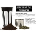 thumbnail image 6 of Thermal Coffee Carafe 50 Oz - Large Stainless Steel Insulated Carafe - 1.5 Liter Double Walled Vacuum Thermos Coffee and Beverage Dispenser with Tea Infuser and Strainer (White), 6 of 9