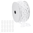 thumbnail image 1 of Uxcell White Plastic Chain, 72 ft 8mm Safety Barrier Chain for Crowd Control, 1 of 7