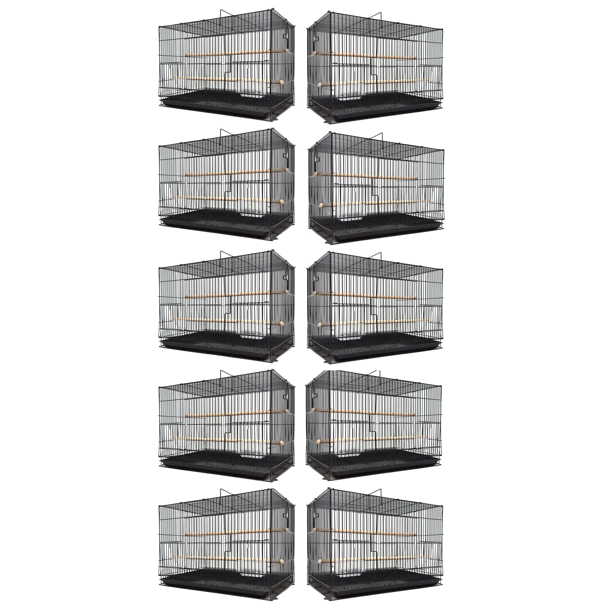 Lot of Ten 20"x14"x14"H Aviary Breeding Breeder Lovebird Finch Parakeet Finch Flight Cage With Side Nest Box Doors