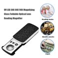 thumbnail image 2 of UV LED Magnifying Glass Handheld 30X 60X 90X Foldable Reading Monocle Magnifier, 2 of 7