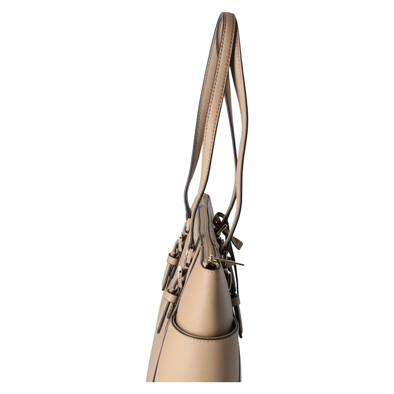 Michael Kors Womens Charlotte Large Top Zip Tote (Camel