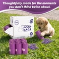 thumbnail image 4 of FPN Biodegradable Dog Poop Bags – 16 Rolls (240 Bags), 13″ x 9″, Fits Most Dispensers – Eco-Friendly, Leak-Resistant & Earth-Friendly Pet Waste Bags (Lavender), 4 of 11