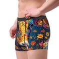 thumbnail image 3 of Rateoe Colorful Daisy Sunflower Cow Mens Boxer Briefs Poly Spandex Performance Boxer Briefs Underwear Hem Boxer Briefs - Large, 3 of 8