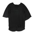 thumbnail image 1 of Blusa Vince Camuto Mujer Cuello Tipo Capa Negro 1X, 1 of 1