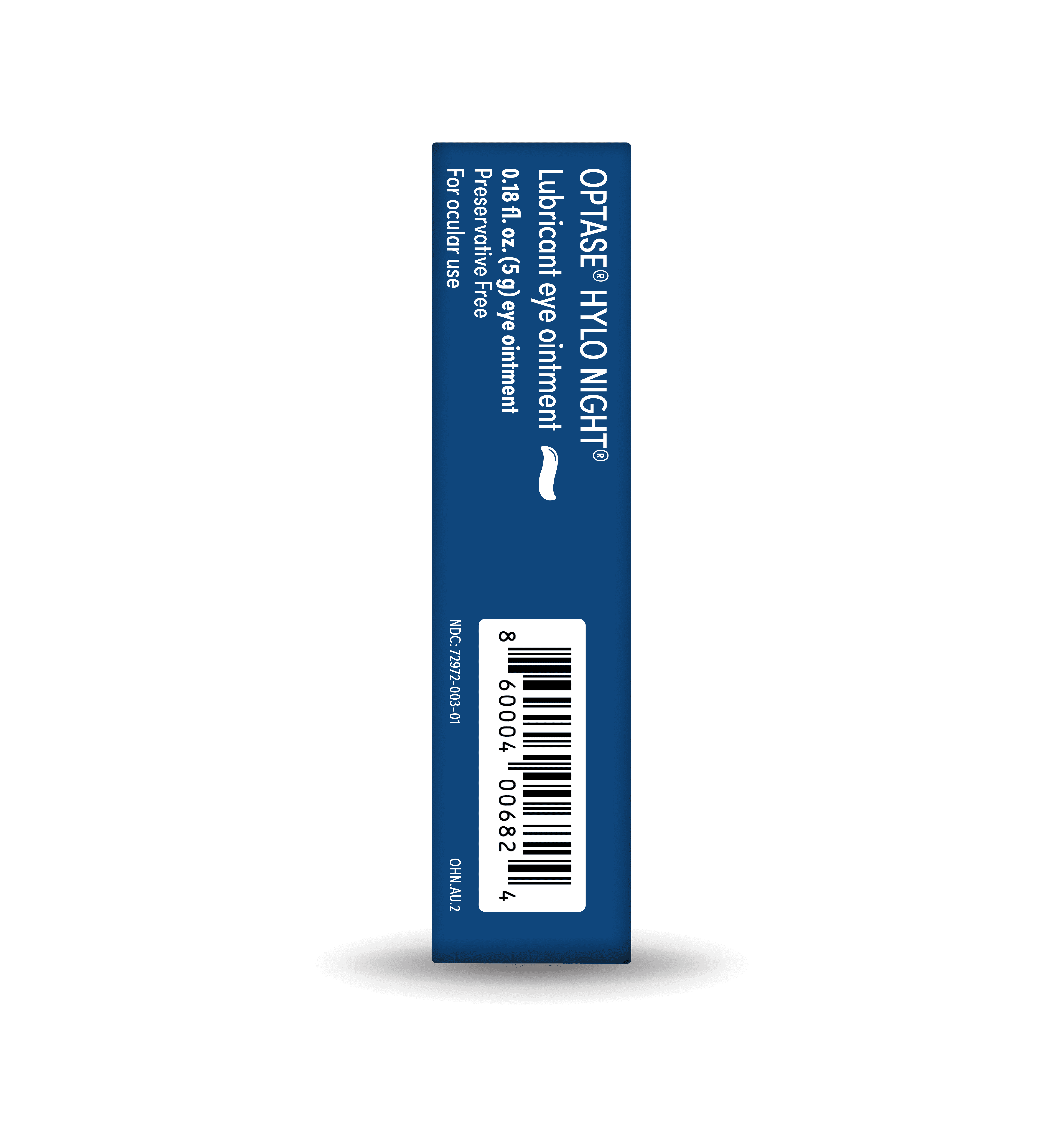 (6 pack) OPTASE Hylo Night Dry Eye Ointment - Nighttime Relief for Dry Eyes